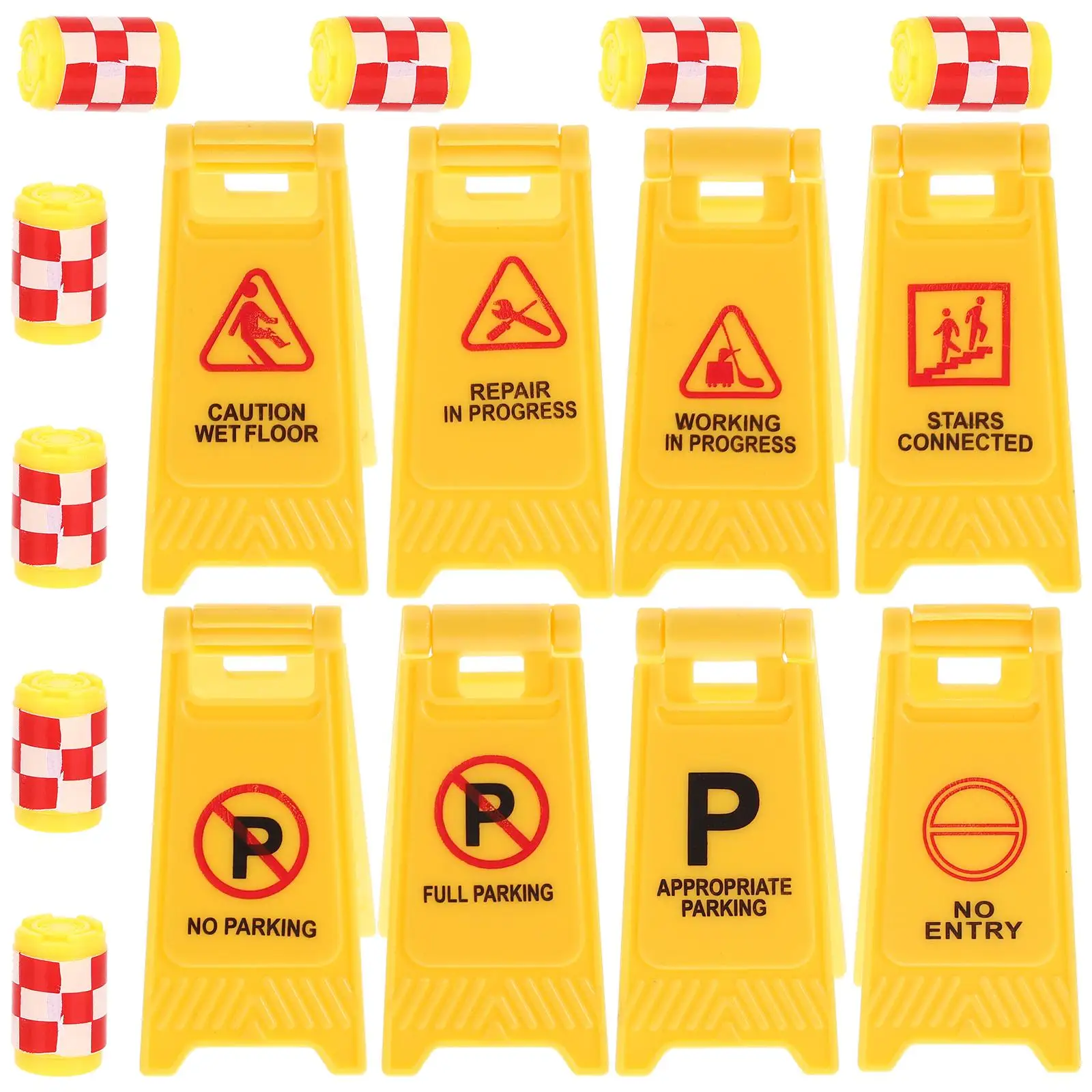 16 Pcs Traffic Signs Toys Mini Roadblock Kids Yellow Barrels Street Sign Models Set Non Remote Control Vehicle
16 Pcs Traffic Signs Toys Mini Roadblock Kids Yellow Barrels Street Sign Models Set Non Remote Control Vehicle