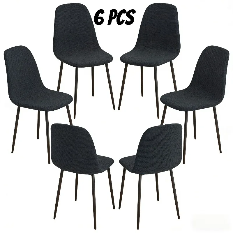 Эластичные чехлы для стульев из спандекса, 6 шт., с изогнутым дизайном, с текстурой под кукурузу, нескользящие, машинная стирка
Эластичные чехлы для стульев из спандекса, 6 шт., с изогнутым дизайном, с текстурой под кукурузу, нескользящие, машинная стирка