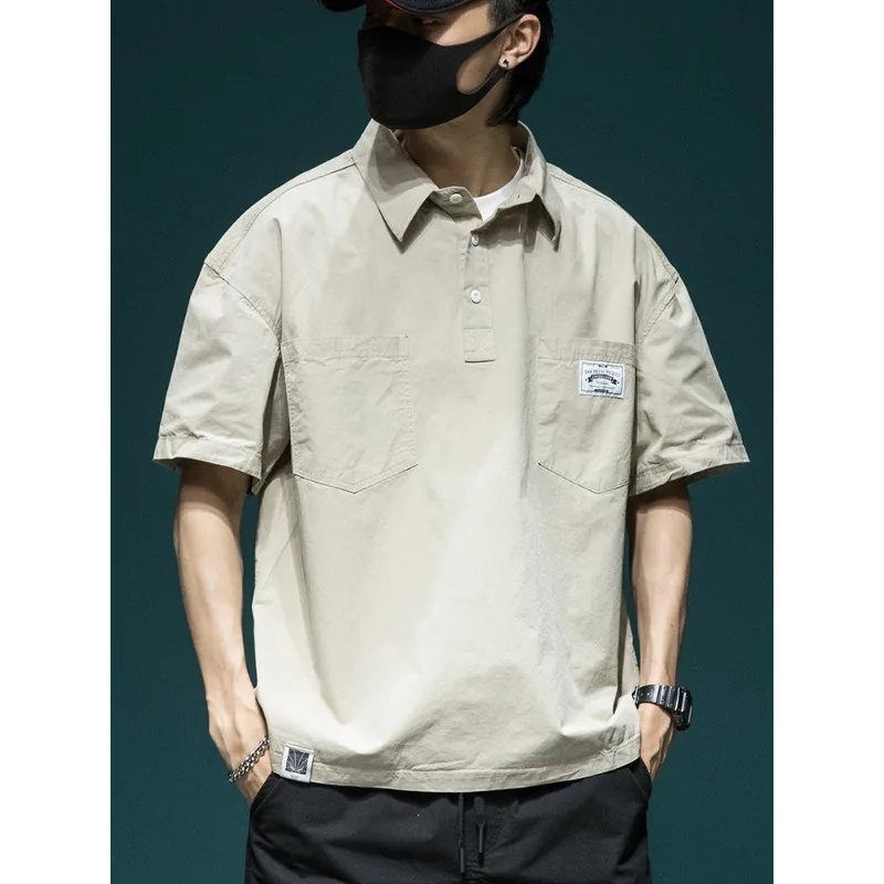 Japanese Retro Casual Short Sleeved Polo Shirt Men's T-shirt Korean Fashion Harajuku Loose Outdoor Sports T-shirt for Men
Japanese Retro Casual Short Sleeved Polo Shirt Men's T-shirt Korean Fashion Harajuku Loose Outdoor Sports T-shirt for Men