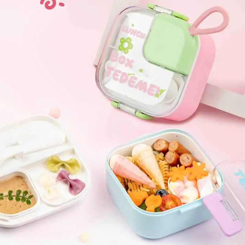 Double Layered Lunch Box Cute Portable Can Be Microwave Heated Comes with Salad Squares and Complementary Food Scissors
Double Layered Lunch Box Cute Portable Can Be Microwave Heated Comes with Salad Squares and Complementary Food Scissors