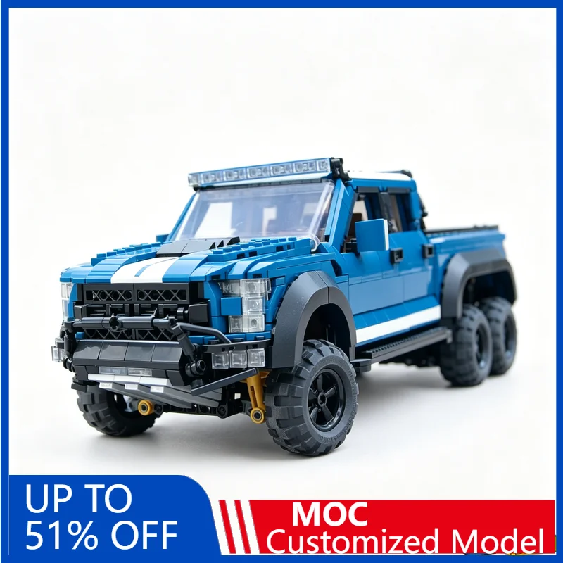 2549Pcs MOC Hennecy Velociraptor 6X6 Building Blocks Diy Education Assembly Toy Off-Road Children Truck Display Collection Gift
2549Pcs MOC Hennecy Velociraptor 6X6 Building Blocks Diy Education Assembly Toy Off-Road Children Truck Display Collection Gift