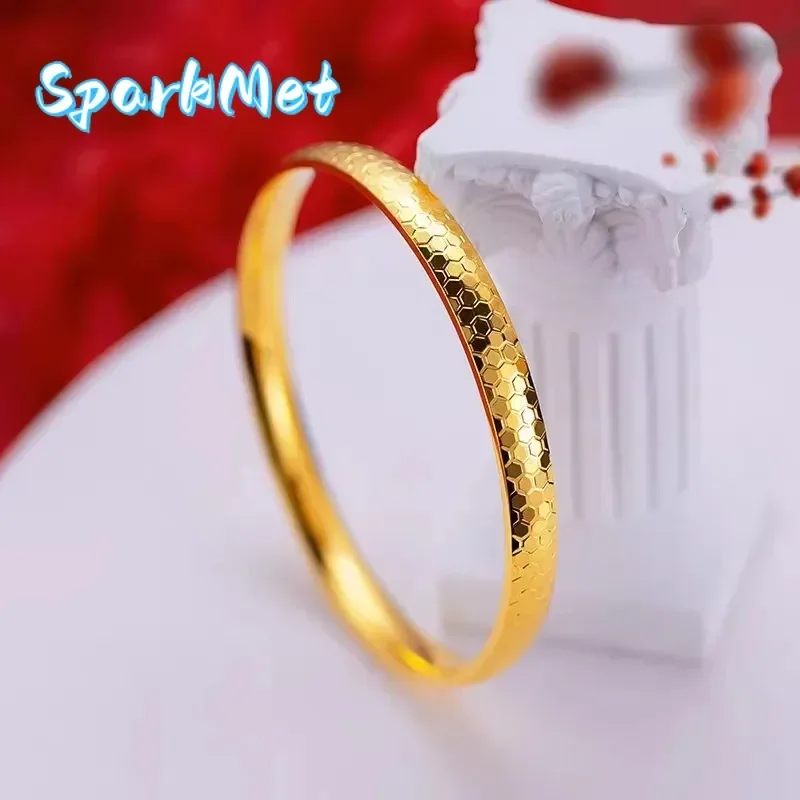 Christmas 24K Real Gold Bracelet Women's Seiko Round Bracelet, 9999 Real Gold Fashion Honeycomb Face Fish Scale Ring Women's Bra
Christmas 24K Real Gold Bracelet Women's Seiko Round Bracelet, 9999 Real Gold Fashion Honeycomb Face Fish Scale Ring Women's Bra