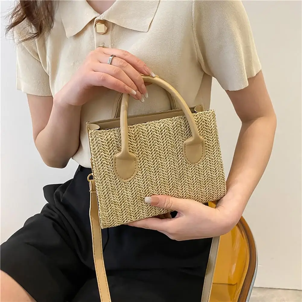 Женская соломенная сумка-тоут, большая вместительная дорожная сумка-шоппер, ручная соломенная сумка с регулируемым ремешком, женская повседневная сумка 
Женская соломенная сумка-тоут, большая вместительная дорожная сумка-шоппер, ручная соломенная сумка с регулируемым ремешком, женская повседневная сумка