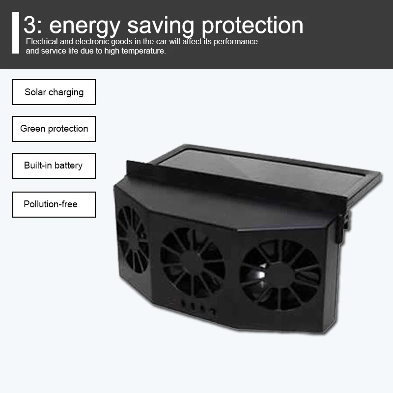 Solar Energy Car Fan Air Purifier System Air Vent Car Gills Cooler Automatic Rechargeable Exhaust Fan 8W
Solar Energy Car Fan Air Purifier System Air Vent Car Gills Cooler Automatic Rechargeable Exhaust Fan 8W