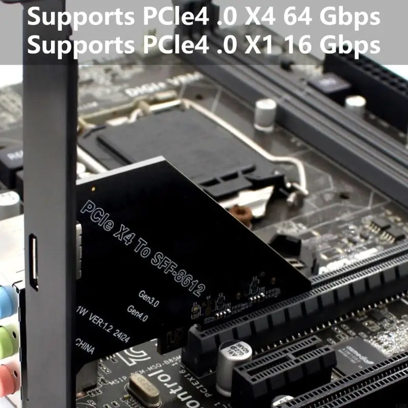 U55C PCIE PCIEXPRESS X4X1 до Oculink SFF 8612 Адаптер для SFF8639 Сплошного дискового соединения на ПК и рабочих станциях
U55C PCIE PCIEXPRESS X4X1 до Oculink SFF 8612 Адаптер для SFF8639 Сплошного дискового соединения на ПК и рабочих станциях