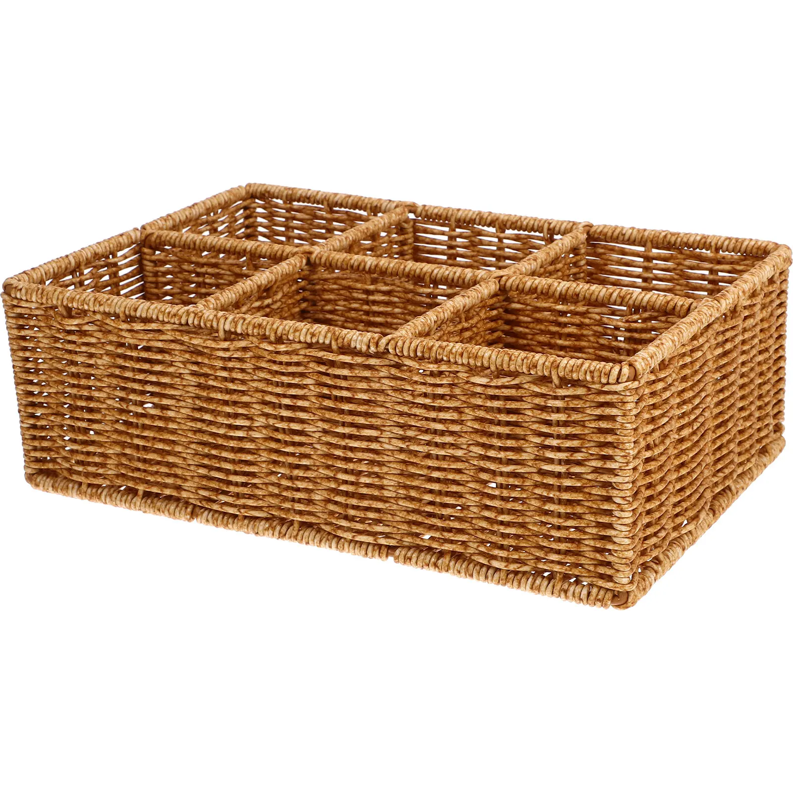 Rattan Cutlery Organizer 30x20x10cm Khaki Storage Baskets Material Kitchen Silverware Tray Utensil Holder Easy Clean
Rattan Cutlery Organizer 30x20x10cm Khaki Storage Baskets Material Kitchen Silverware Tray Utensil Holder Easy Clean