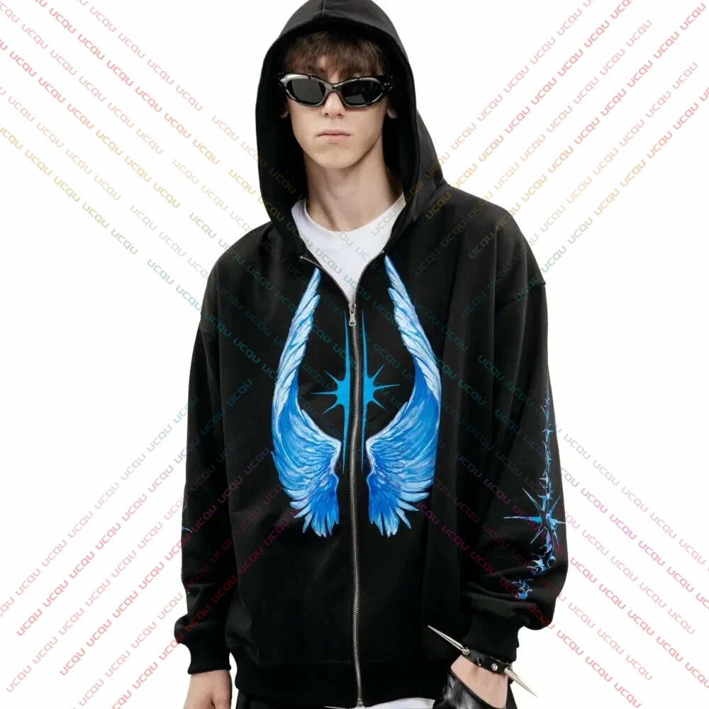 Autumn Winter New Style Zipper Sweatshirt Motorcycle Sport Hoodie Fashion Ice Wings Pattern Print Long Sleeve Hoodie
Autumn Winter New Style Zipper Sweatshirt Motorcycle Sport Hoodie Fashion Ice Wings Pattern Print Long Sleeve Hoodie