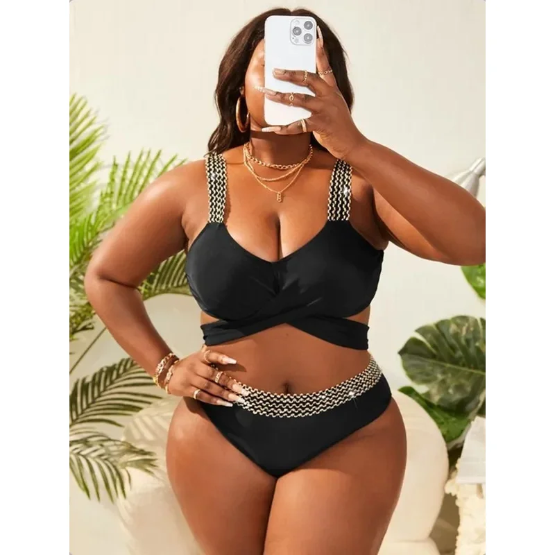 Big Size Bikini Set Two Piece Swimsuit 2025 Bathing Suit Plus Size Swimwear Women Beach Wear Sexy Swimming Suit Monokini Tankini
Big Size Bikini Set Two Piece Swimsuit 2025 Bathing Suit Plus Size Swimwear Women Beach Wear Sexy Swimming Suit Monokini Tankini