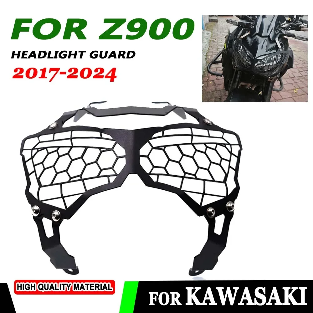 Для Kawasaki Z900 Z 900 2017 2018-2024 мотоциклетная решетка для фар, решетка, светильник, защитная крышка для фар, аксессуары 
Для Kawasaki Z900 Z 900 2017 2018-2024 мотоциклетная решетка для фар, решетка, светильник, защитная крышка для фар, аксессуары