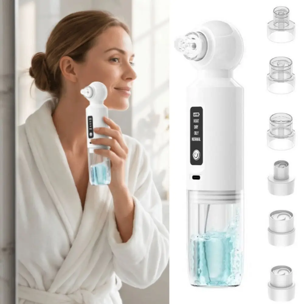 Vacuum 6-head Blackhead Cleaner USB Charging Beauty Equipment Electric Blackhead Pore Cleaner Comfortable Grip Deep Cleansing
Vacuum 6-head Blackhead Cleaner USB Charging Beauty Equipment Electric Blackhead Pore Cleaner Comfortable Grip Deep Cleansing