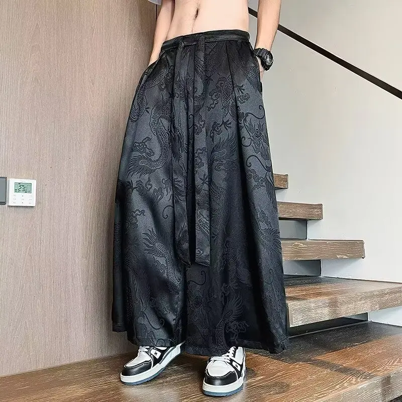 2026 Summer New Chinese Style Oversized Wide Leg Pants for Men Fashion Casual Baggy Cropped Pants Streetwear Men
2026 Summer New Chinese Style Oversized Wide Leg Pants for Men Fashion Casual Baggy Cropped Pants Streetwear Men