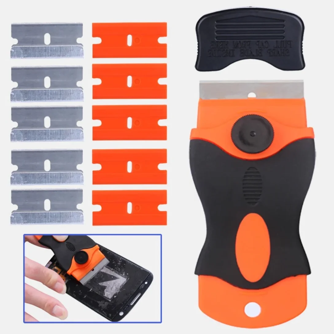Auto Glass Cleaning Scraper Tool for Car Windows Stickers Non Scratch Scraper with Metal+Plastic Blades Oven & Hob Scraper
Auto Glass Cleaning Scraper Tool for Car Windows Stickers Non Scratch Scraper with Metal+Plastic Blades Oven & Hob Scraper
