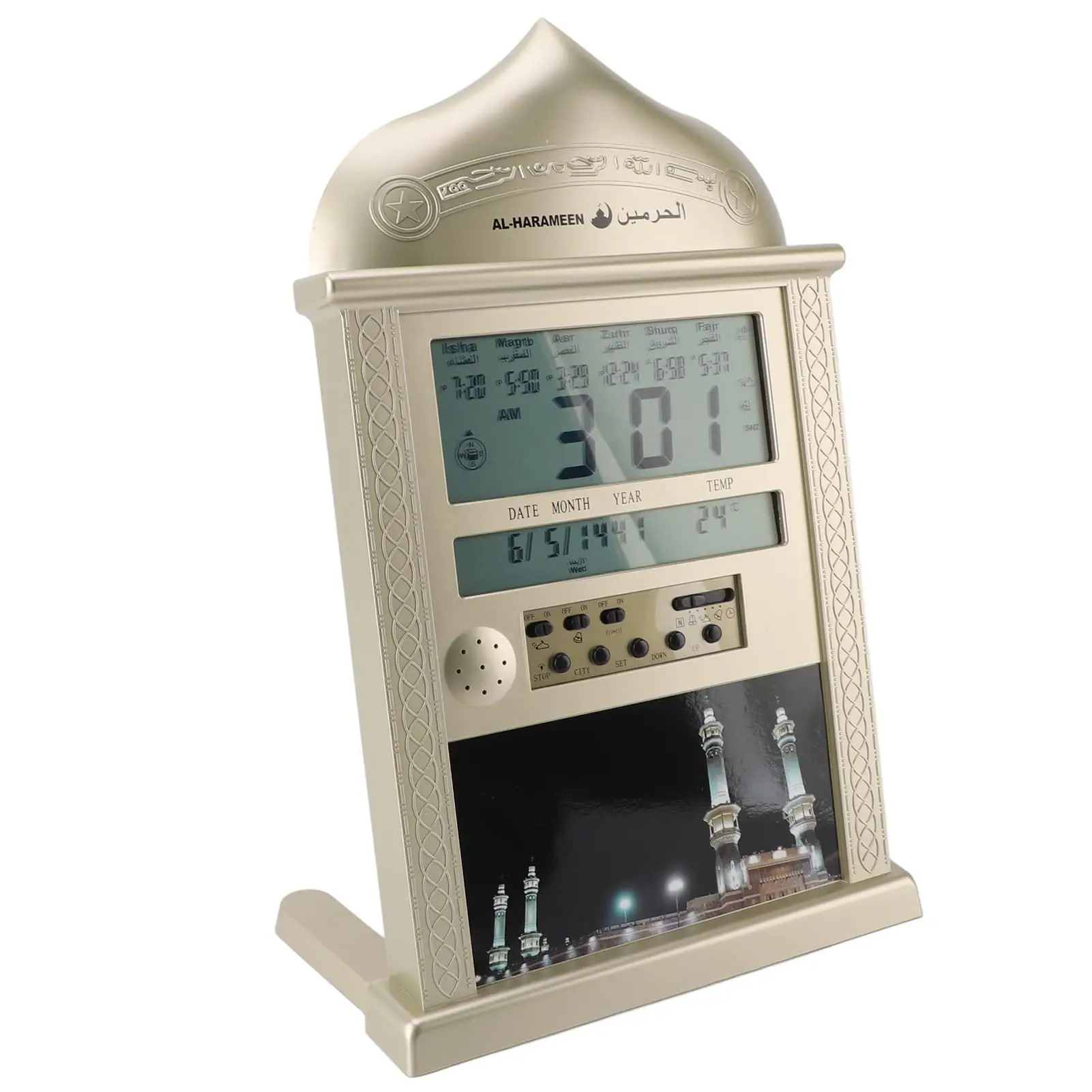 Digital Prayer Clock With Athan Function And Calendar For Home Office Mosque Decor
Digital Prayer Clock With Athan Function And Calendar For Home Office Mosque Decor