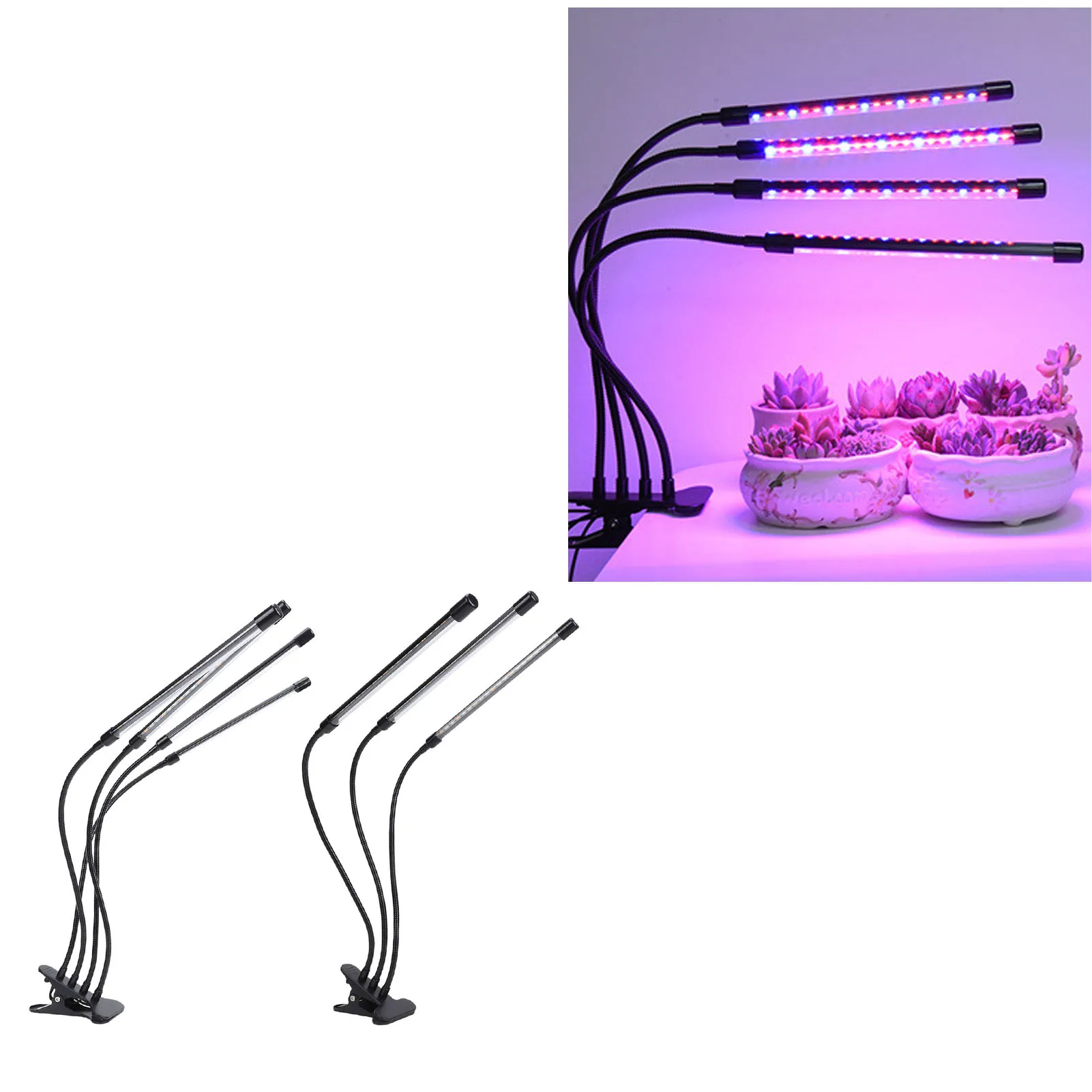 LED Grow Lights Full Spectrum Clip Plant Growing Lamp Red Blue Warm Light Indoor Plant Growing Light with Gooseneck 3 Timer
LED Grow Lights Full Spectrum Clip Plant Growing Lamp Red Blue Warm Light Indoor Plant Growing Light with Gooseneck 3 Timer