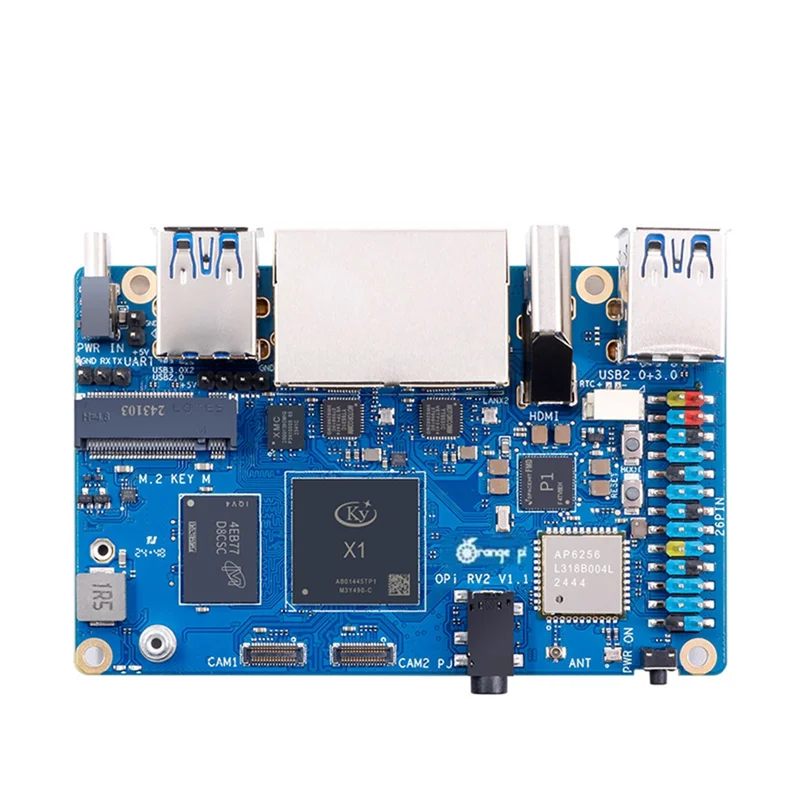 For Orange Pi RV2 RAM Single Board Computer DDR4 8-Core RISC-V 2TOPS AI CPU Wifi PCIE SSD Mini PC Support Ubuntu OS
For Orange Pi RV2 RAM Single Board Computer DDR4 8-Core RISC-V 2TOPS AI CPU Wifi PCIE SSD Mini PC Support Ubuntu OS