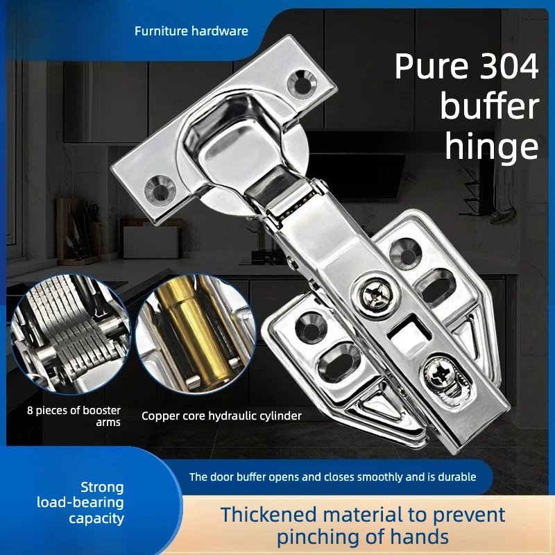 304 Stainless Steel Hinge Damping Buffer Cabinet Door Folding Medium Bend Half Cover Spring Hydraulic Aircraft Hinge
304 Stainless Steel Hinge Damping Buffer Cabinet Door Folding Medium Bend Half Cover Spring Hydraulic Aircraft Hinge