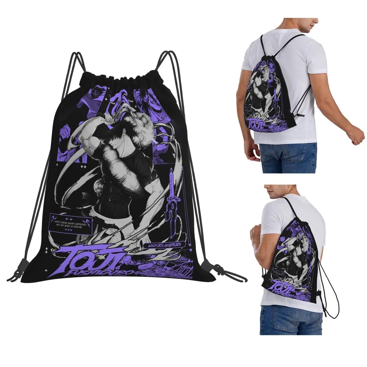 Tokyo Revengers Toji Fushiguro Backpacks Casual Drawstring Bags Storage Bag Book Bags for Man Woman School
Tokyo Revengers Toji Fushiguro Backpacks Casual Drawstring Bags Storage Bag Book Bags for Man Woman School