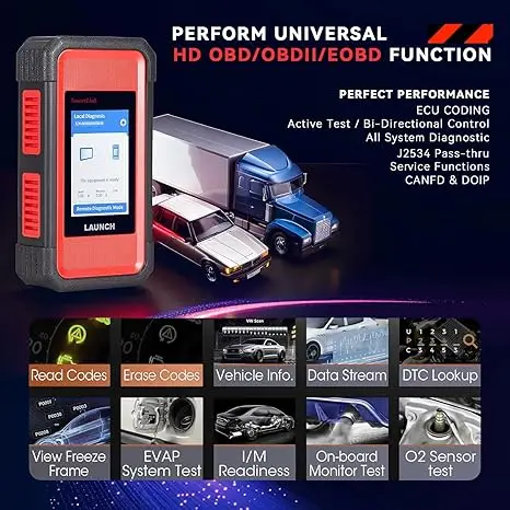 Новое поступление LAUNCH X431 SmartLink C HD Elite 24 В для тяжелых грузовиков диагностический модуль работает с серией X431 PRO 
Новое поступление LAUNCH X431 SmartLink C HD Elite 24 В для тяжелых грузовиков диагностический модуль работает с серией X431 PRO