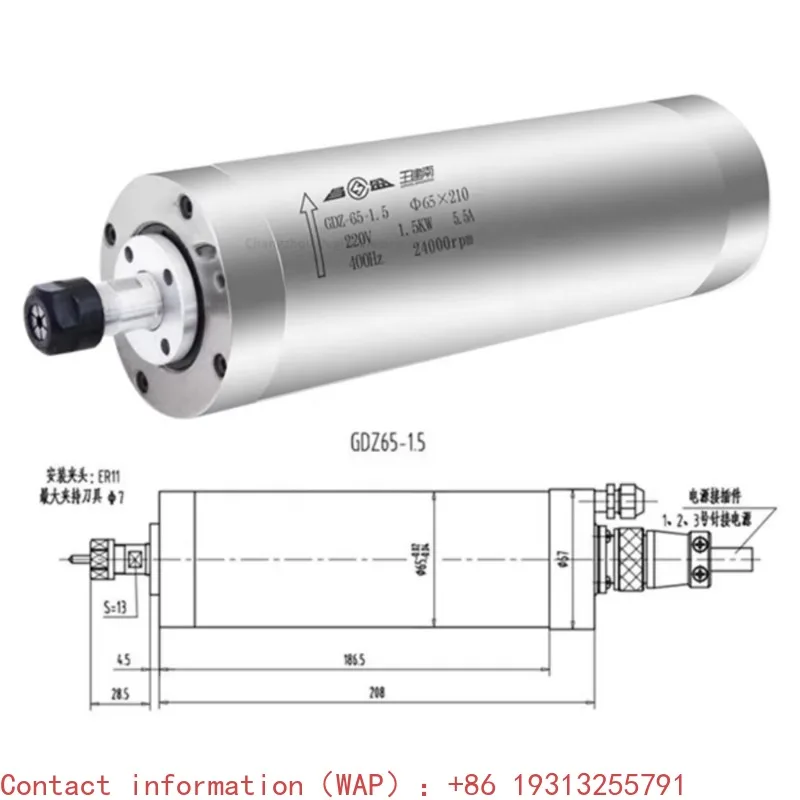 【2026】CNC Spindle Motor 1.5KW Water Cooled Spindle Kit 65MM Clamp 220V VFD Inverter 80W Water Pump 9pcs ER11 Collet Chuck
【2026】CNC Spindle Motor 1.5KW Water Cooled Spindle Kit 65MM Clamp 220V VFD Inverter 80W Water Pump 9pcs ER11 Collet Chuck