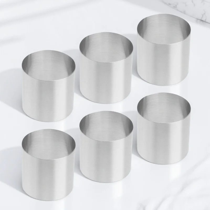 6Pcs Cake Mold Biscuit Baking Ring Cutter Round Food Shaper for Home Bakery Pudding Mousse Cutting Tool Baking Supplies 
6Pcs Cake Mold Biscuit Baking Ring Cutter Round Food Shaper for Home Bakery Pudding Mousse Cutting Tool Baking Supplies