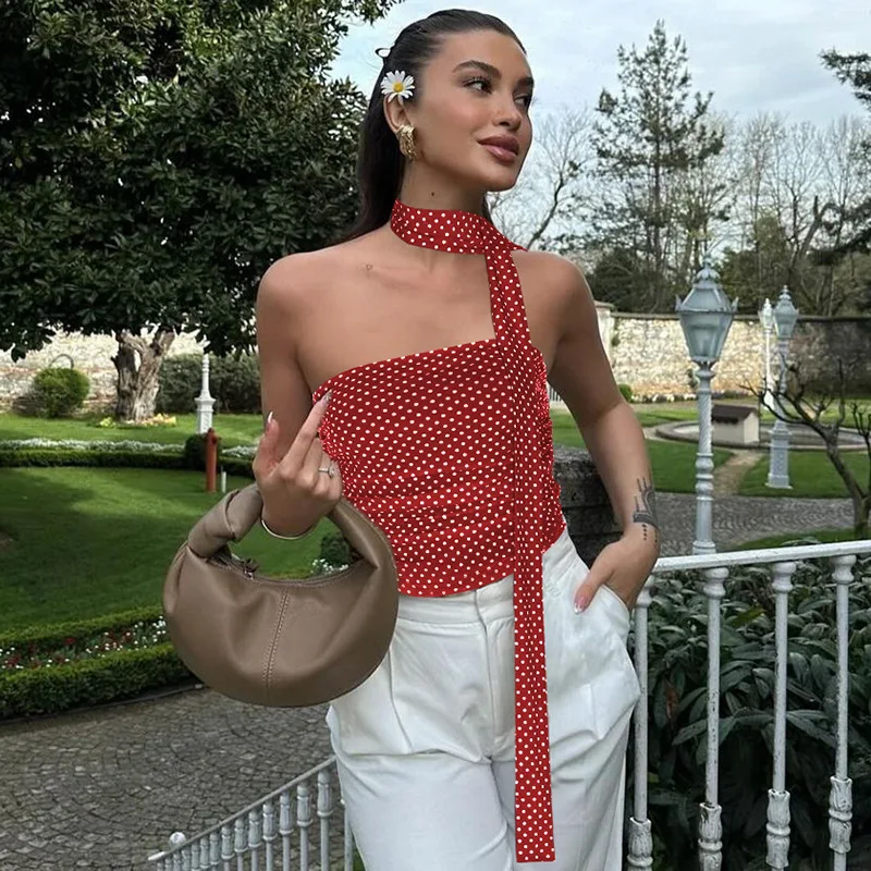 Women 2025 Summer New Tops Fashionable Sexy Polka Dot Print Tank Top Sexy Women Clothing Gothic
Women 2025 Summer New Tops Fashionable Sexy Polka Dot Print Tank Top Sexy Women Clothing Gothic