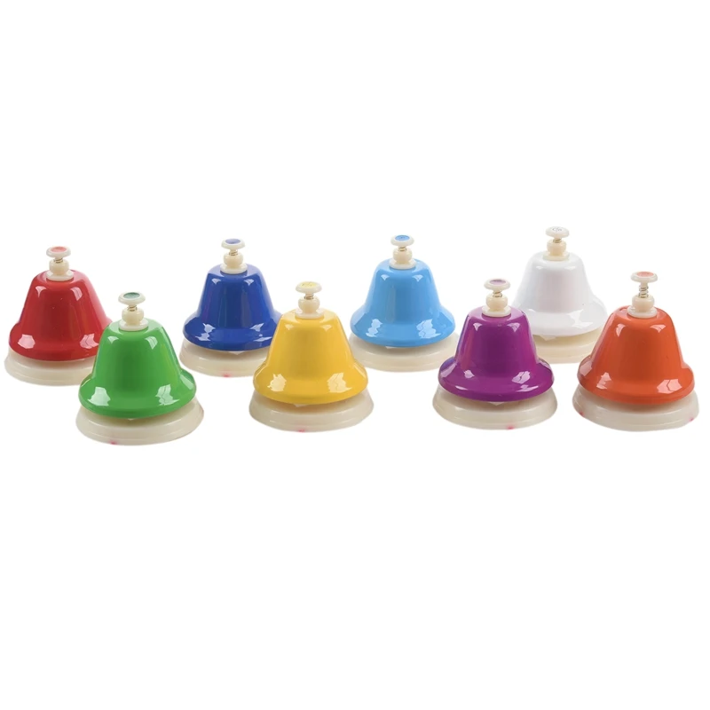 IRIN 8Pcs/Set 8 Note Diatonic Metal Hand Bells Set Percussion Instrument For Kid Children Musical Instrument Toy
IRIN 8Pcs/Set 8 Note Diatonic Metal Hand Bells Set Percussion Instrument For Kid Children Musical Instrument Toy