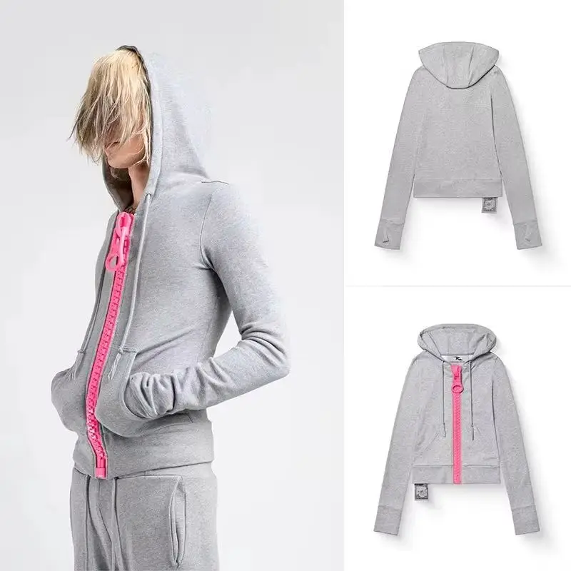 Women Y2K Big Zipper Hoodie Harajuku Street Hip-hop Casual Zipper Sweatshirt Retro Goth Loose Casual Sweatshirt New Clothes
Women Y2K Big Zipper Hoodie Harajuku Street Hip-hop Casual Zipper Sweatshirt Retro Goth Loose Casual Sweatshirt New Clothes