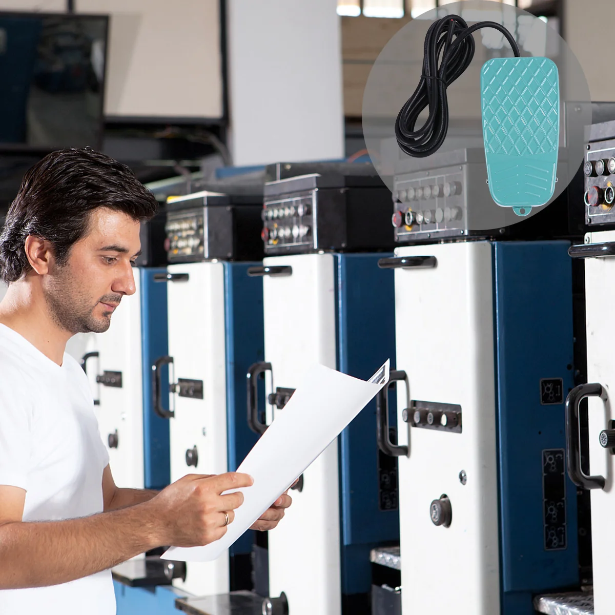 1 шт. педальный переключатель, синий корпус из алюминиевого сплава, нескользящая текстурированная поверхность, руки для деревообрабатывающего станка
1 шт. педальный переключатель, синий корпус из алюминиевого сплава, нескользящая текстурированная поверхность, руки для деревообрабатывающего станка