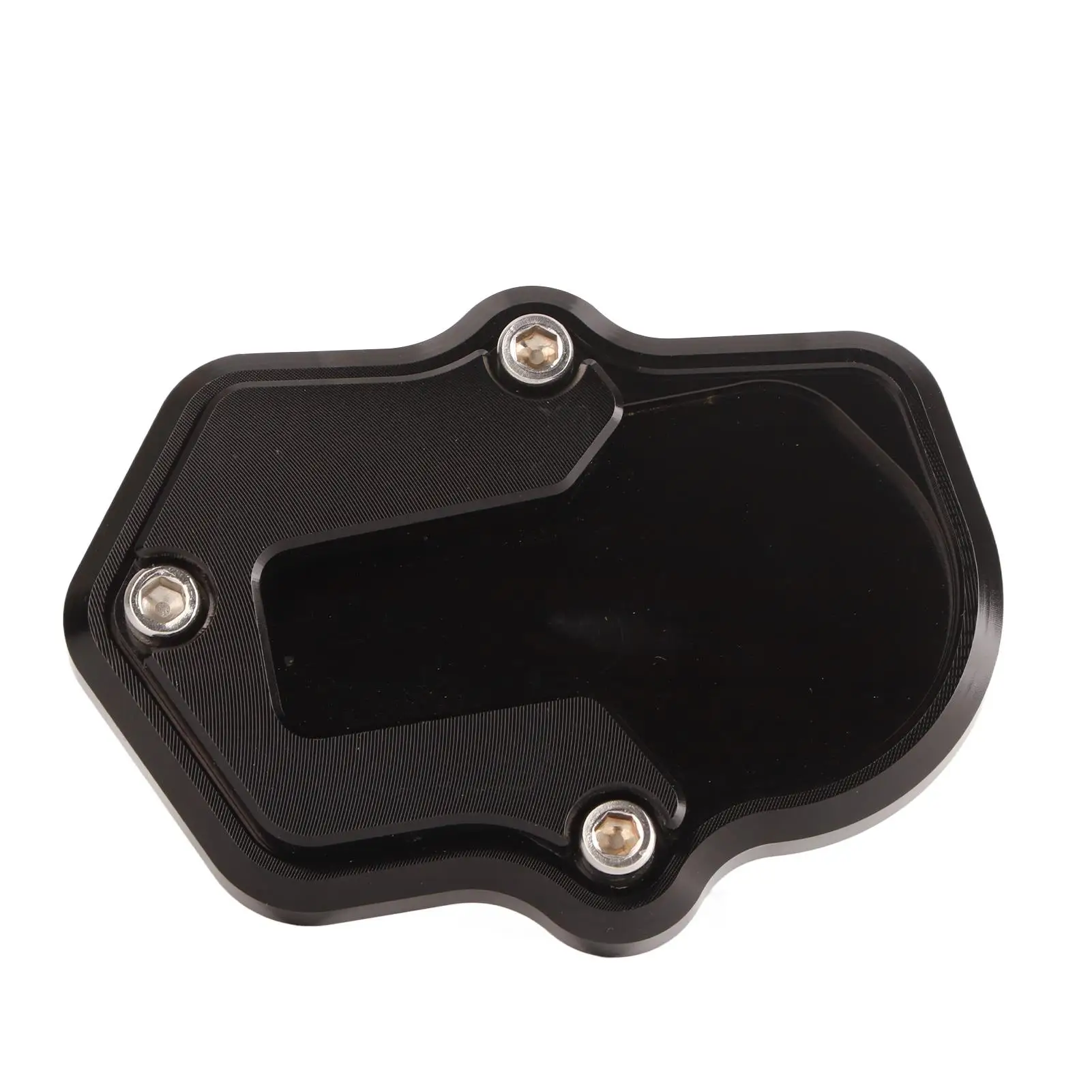 Black CNC Aluminum Motorcycle Side Stand Pad Enlarger - Kickstand Extension Holder for Enhanced Stability
Black CNC Aluminum Motorcycle Side Stand Pad Enlarger - Kickstand Extension Holder for Enhanced Stability