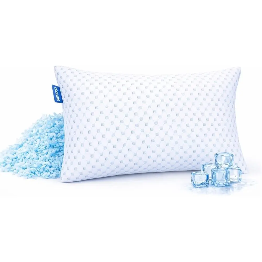 King Size Cooling Pillow or Sleng 1 Pack, Luxury Shredded Memory oam King Pillow, Adjustable Cold Gel Pillows or Hot Sleepers, S
King Size Cooling Pillow or Sleng 1 Pack, Luxury Shredded Memory oam King Pillow, Adjustable Cold Gel Pillows or Hot Sleepers, S