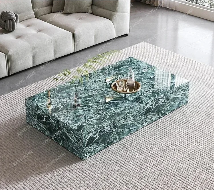 living room modern simple sCCuare rock slab marble coffee table
living room modern simple sCCuare rock slab marble coffee table