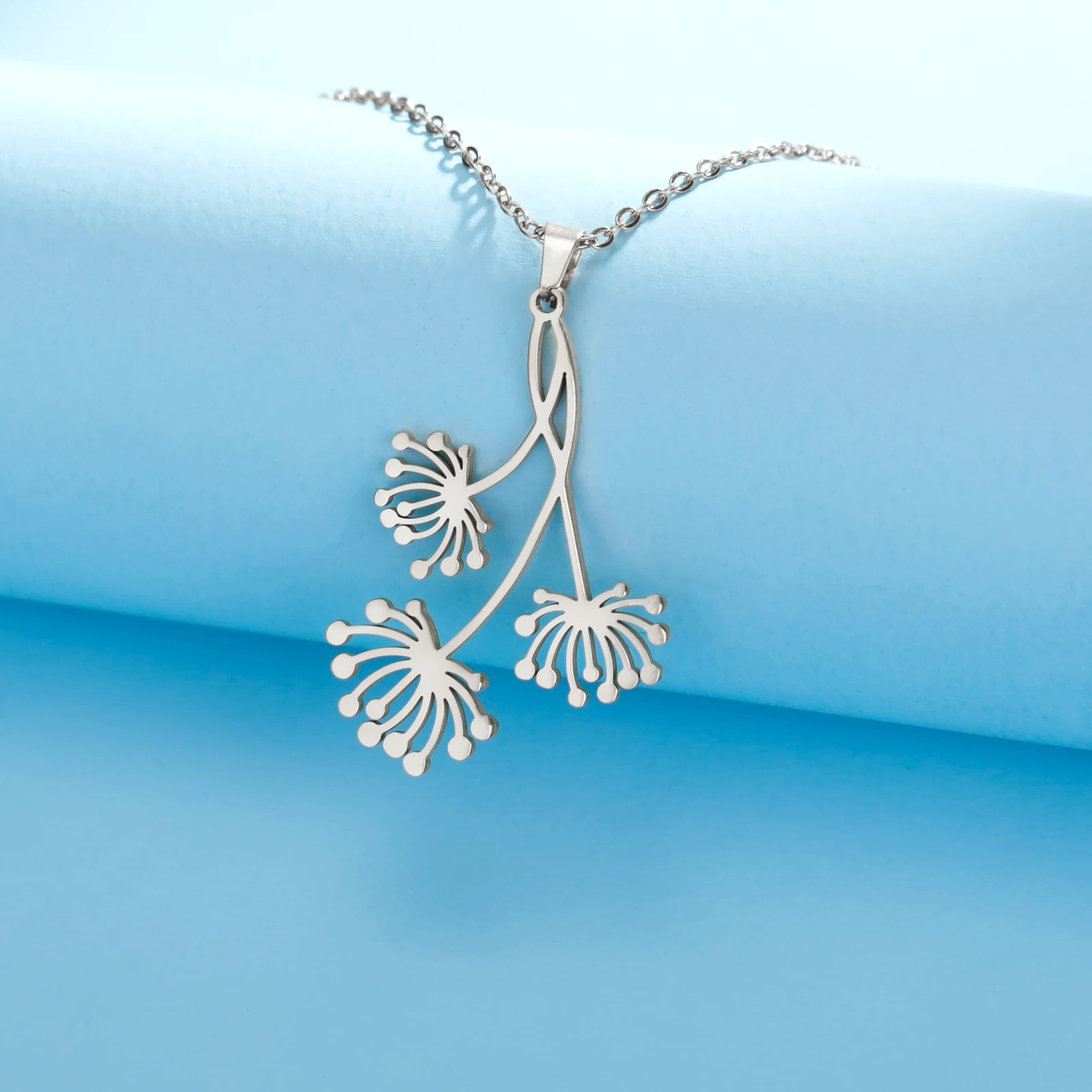 Sipuris Dandelion Necklace For Women Gold Color Stainless Steel Plant Bohemian Fashion Cross Chain Pendant Wedding Jewelry Gift
Sipuris Dandelion Necklace For Women Gold Color Stainless Steel Plant Bohemian Fashion Cross Chain Pendant Wedding Jewelry Gift