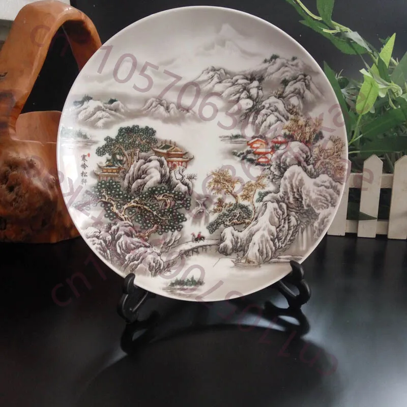 Snow Scenery Porcelain Plate Decoration Snow Scenery Porcelain Plate
Snow Scenery Porcelain Plate Decoration Snow Scenery Porcelain Plate