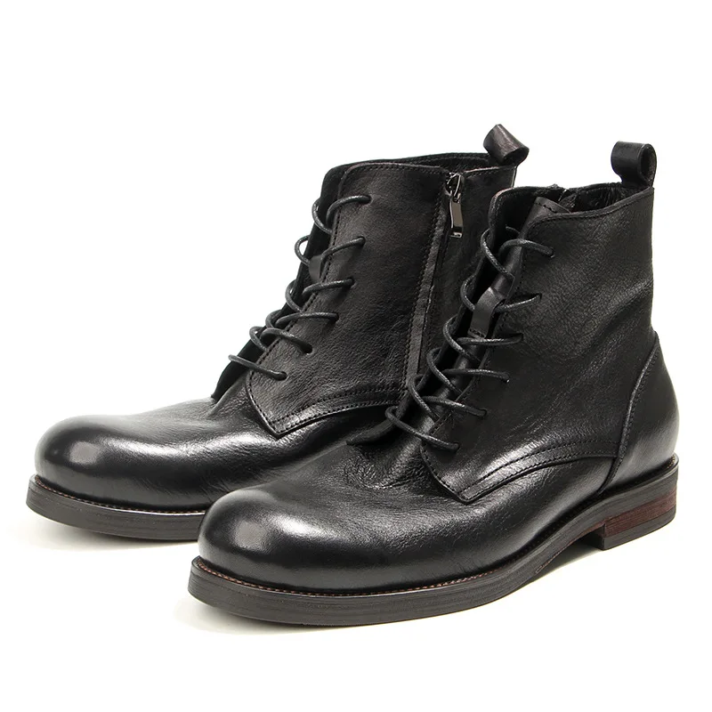 British Fashion Vintage High Quality Handmade Men Real Leather Shoes Dress Business Ankle Boots Tooling Desert Boots Motorcycle
British Fashion Vintage High Quality Handmade Men Real Leather Shoes Dress Business Ankle Boots Tooling Desert Boots Motorcycle