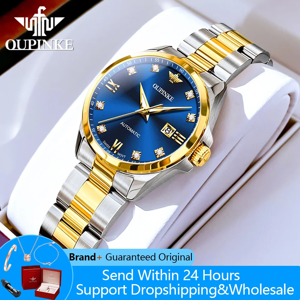 OUPINKE 3199 женские часы с настоящими бриллиантами, роскошные механические часы для женщин, импортный механизм, глубокие водонепроницаемые наручные часы с календарем
OUPINKE 3199 женские часы с настоящими бриллиантами, роскошные механические часы для женщин, импортный механизм, глубокие водонепроницаемые наручные часы с календарем