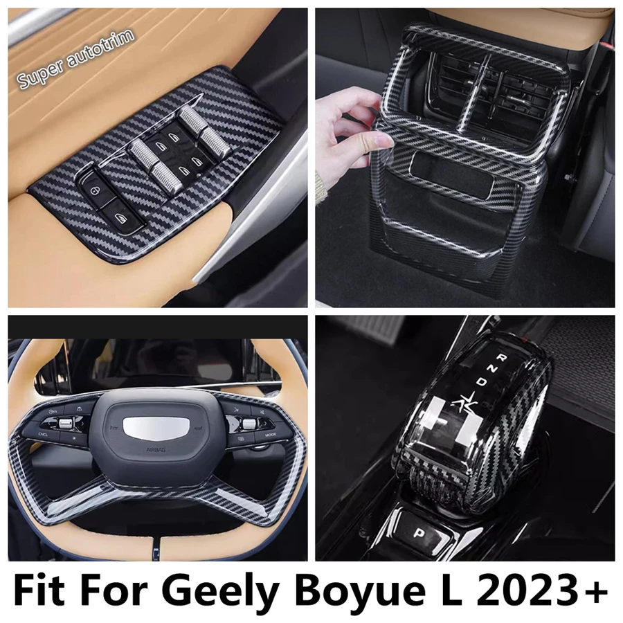 Steering Wheel / Window Glass Lift Button / Gear Shift Head / Rear Box Air AC Cover Trim Accessories For Geely Boyue L 2023 2024
Steering Wheel / Window Glass Lift Button / Gear Shift Head / Rear Box Air AC Cover Trim Accessories For Geely Boyue L 2023 2024