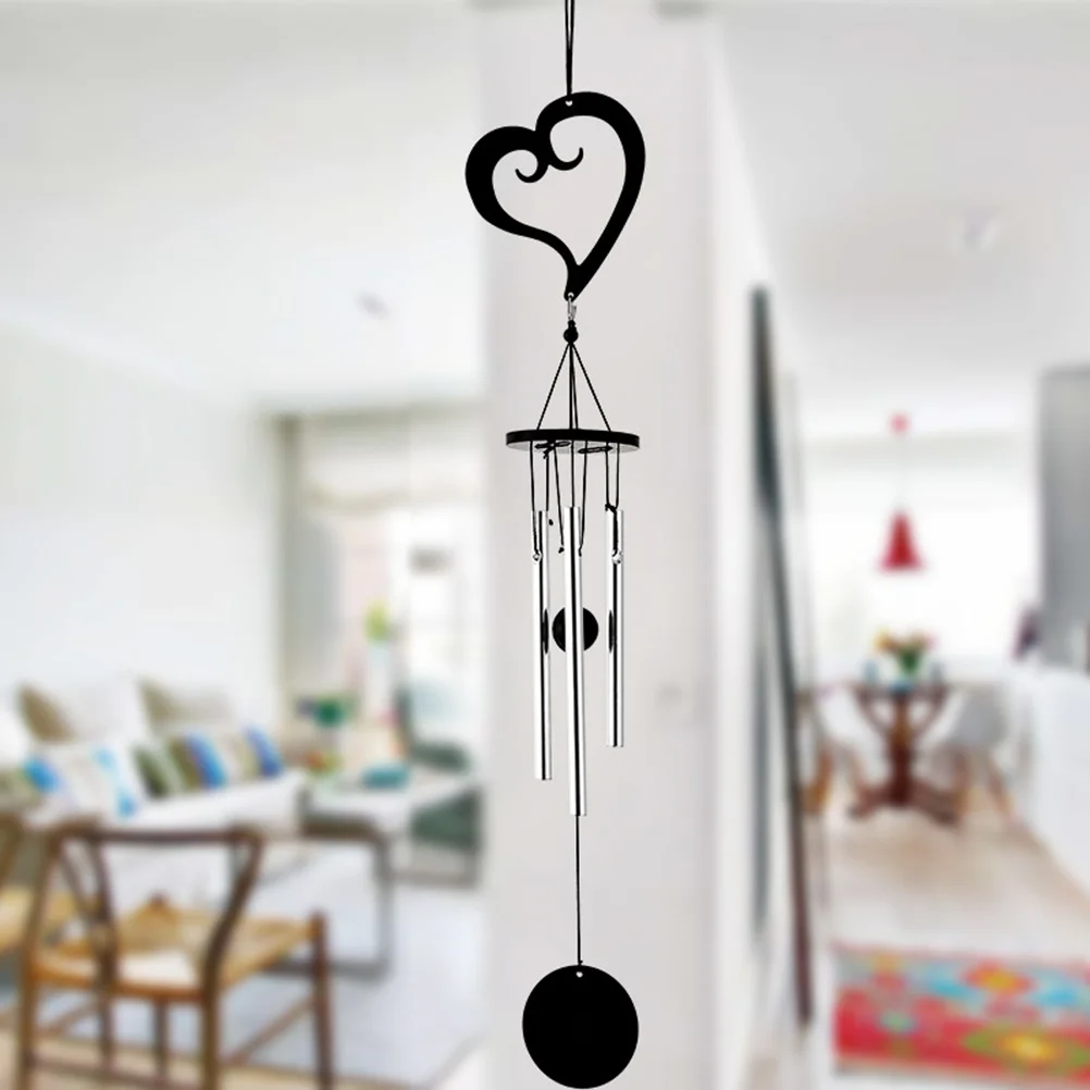 Heart Shape Wind Chime Black Metal Multi-Tube Music Wind Bell For Home Garden Decoration Handicraft Gift Ring Ornament
Heart Shape Wind Chime Black Metal Multi-Tube Music Wind Bell For Home Garden Decoration Handicraft Gift Ring Ornament