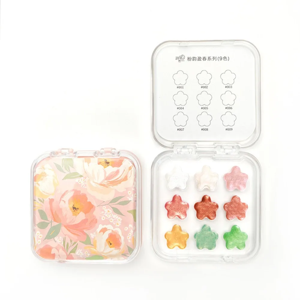 9 Colors Watercolor Paint Set Pearlescent Solid Painting Pigment Set Flower Design Oil Painting Kit School Art Supplies
9 Colors Watercolor Paint Set Pearlescent Solid Painting Pigment Set Flower Design Oil Painting Kit School Art Supplies