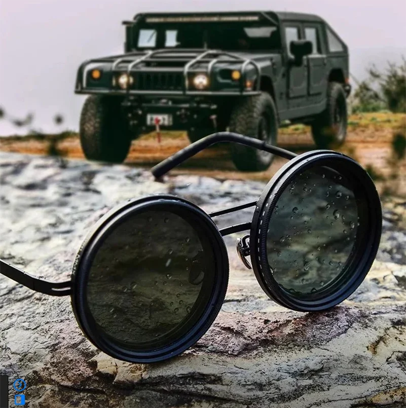 Adjustable 1-9 Gears Fishing Sunglasses Round Polarized Sun Glasses With ND Filter Lenses Handcrafted Retro Shades Goggles
Adjustable 1-9 Gears Fishing Sunglasses Round Polarized Sun Glasses With ND Filter Lenses Handcrafted Retro Shades Goggles