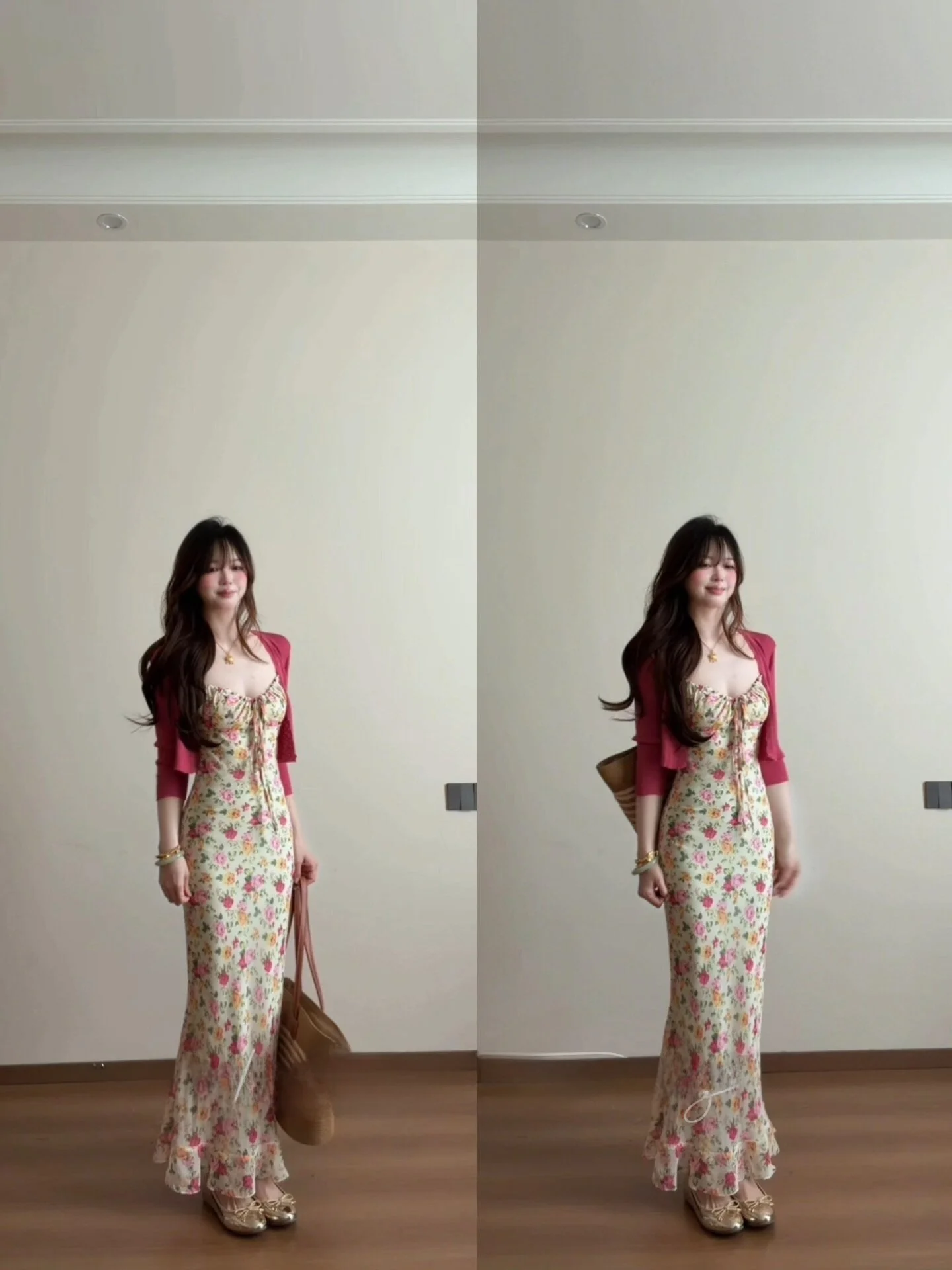 Soft Style Floral Print Halter Dress Slimming White Sun Protection Two-Piece Set Women's Fashion Summer Outfit Cardigan
Soft Style Floral Print Halter Dress Slimming White Sun Protection Two-Piece Set Women's Fashion Summer Outfit Cardigan