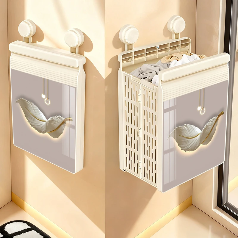 2026 New Blue Wall-Mounted Stacked Dirty Clothes Basket Bathroom Suction Cup Style Clothes Hamper Nordic Style Home Organizer
2026 New Blue Wall-Mounted Stacked Dirty Clothes Basket Bathroom Suction Cup Style Clothes Hamper Nordic Style Home Organizer