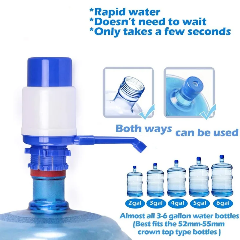 Water Bottles Pump Manual Hand Pressure Drinking Fountain Pressure Pump Water Press Pump with An Extra Short Tube Food Grade
Water Bottles Pump Manual Hand Pressure Drinking Fountain Pressure Pump Water Press Pump with An Extra Short Tube Food Grade