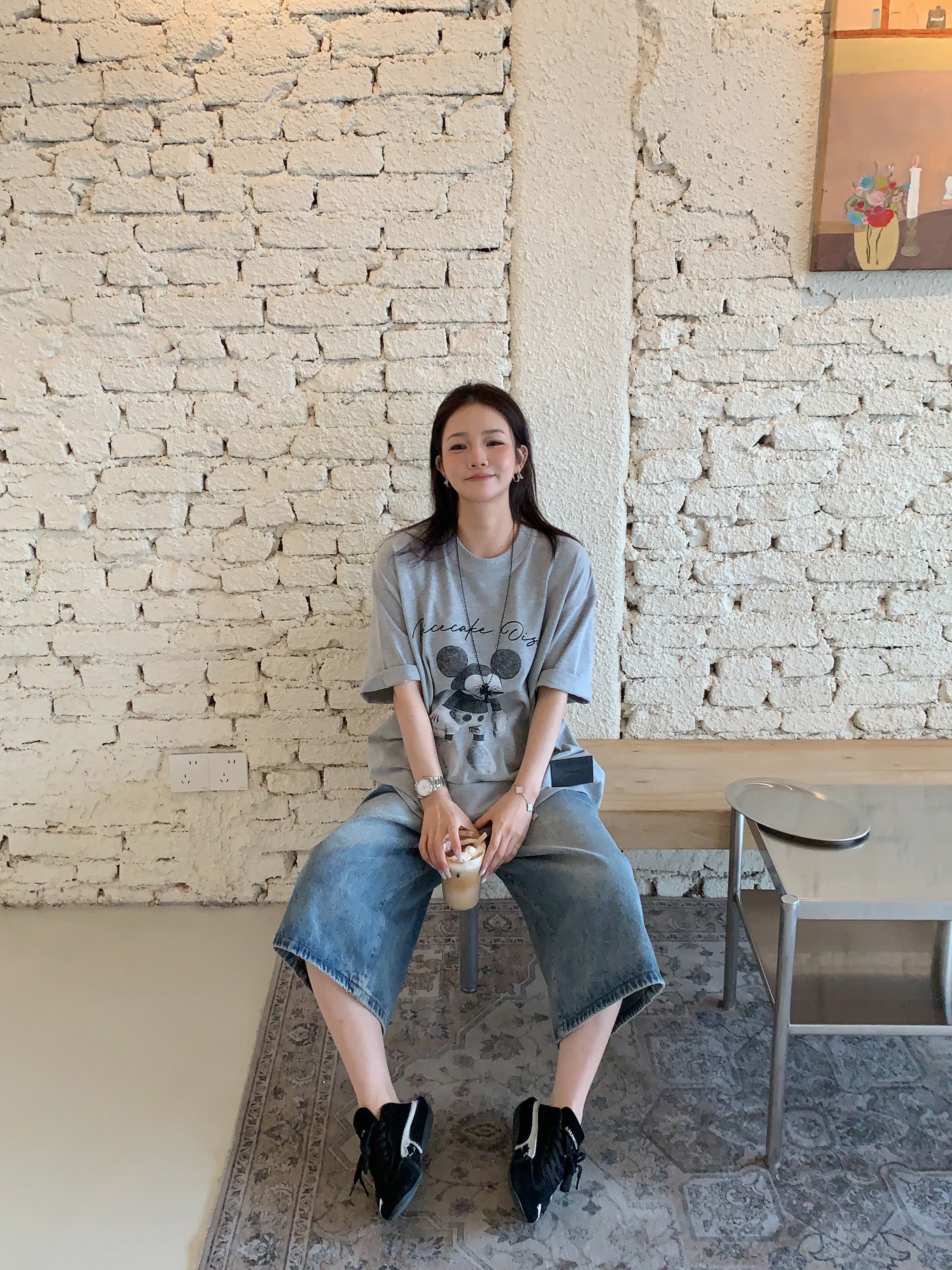 Loose Cotton Short Sleeve T-Shirt Women's Casual Style Cartoon PrintLazy Top Couple Matching Summer Fashion Vintage Feeling
Loose Cotton Short Sleeve T-Shirt Women's Casual Style Cartoon PrintLazy Top Couple Matching Summer Fashion Vintage Feeling