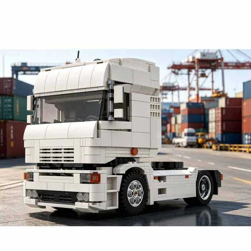 MOC-33818 White New Small Electric Remote Control Cargo Truck Building Block Model938Pieces MOC Creative Building Block Toy Gift
MOC-33818 White New Small Electric Remote Control Cargo Truck Building Block Model938Pieces MOC Creative Building Block Toy Gift
