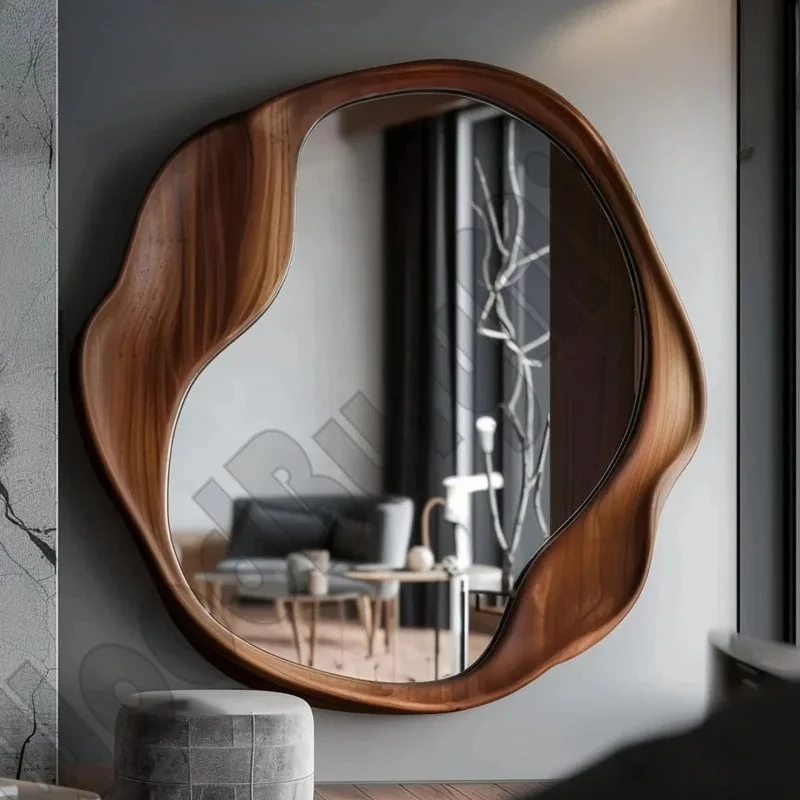 vintage new Chinese round wooden art mirror makeup mirror for home use
vintage new Chinese round wooden art mirror makeup mirror for home use