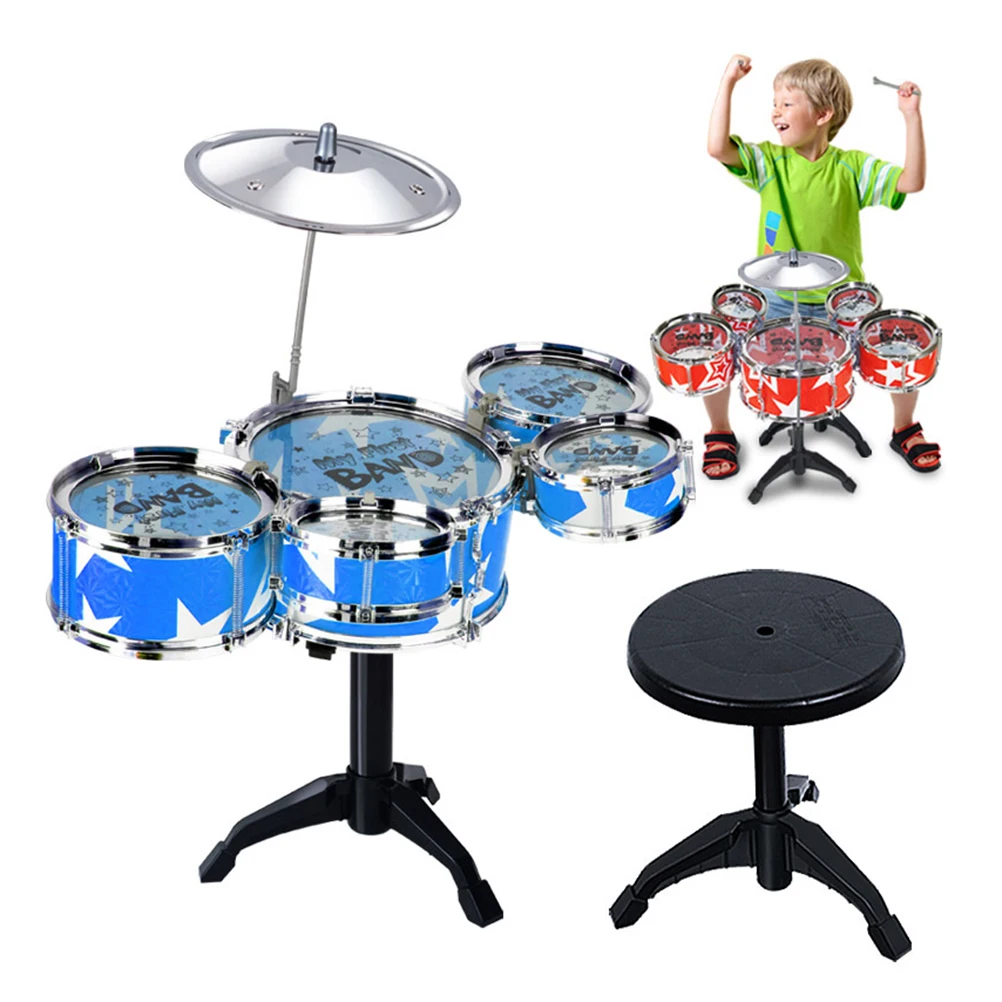 Kids Drum Set Children's Drum Kit Music Instrument Toys Red Color Design Realistic Sounds Hobby Development Gift Idea
Kids Drum Set Children's Drum Kit Music Instrument Toys Red Color Design Realistic Sounds Hobby Development Gift Idea