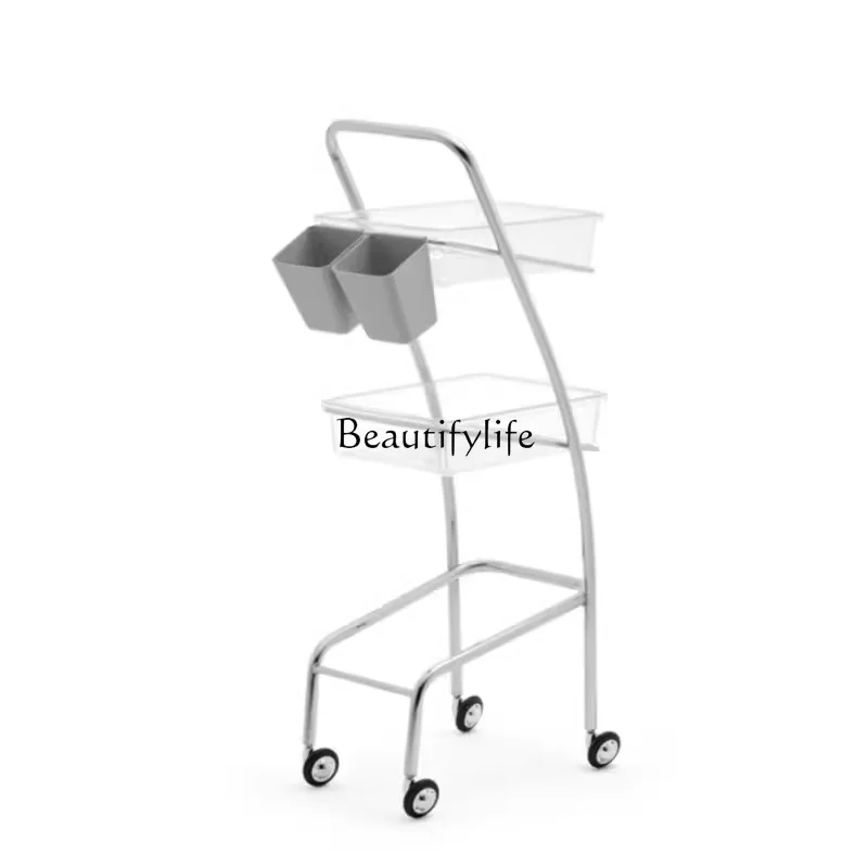 New Hair Cart Hair Salon Japanese and Korean Hair Salon Hot Dyeing Beauty Storage Cart
New Hair Cart Hair Salon Japanese and Korean Hair Salon Hot Dyeing Beauty Storage Cart