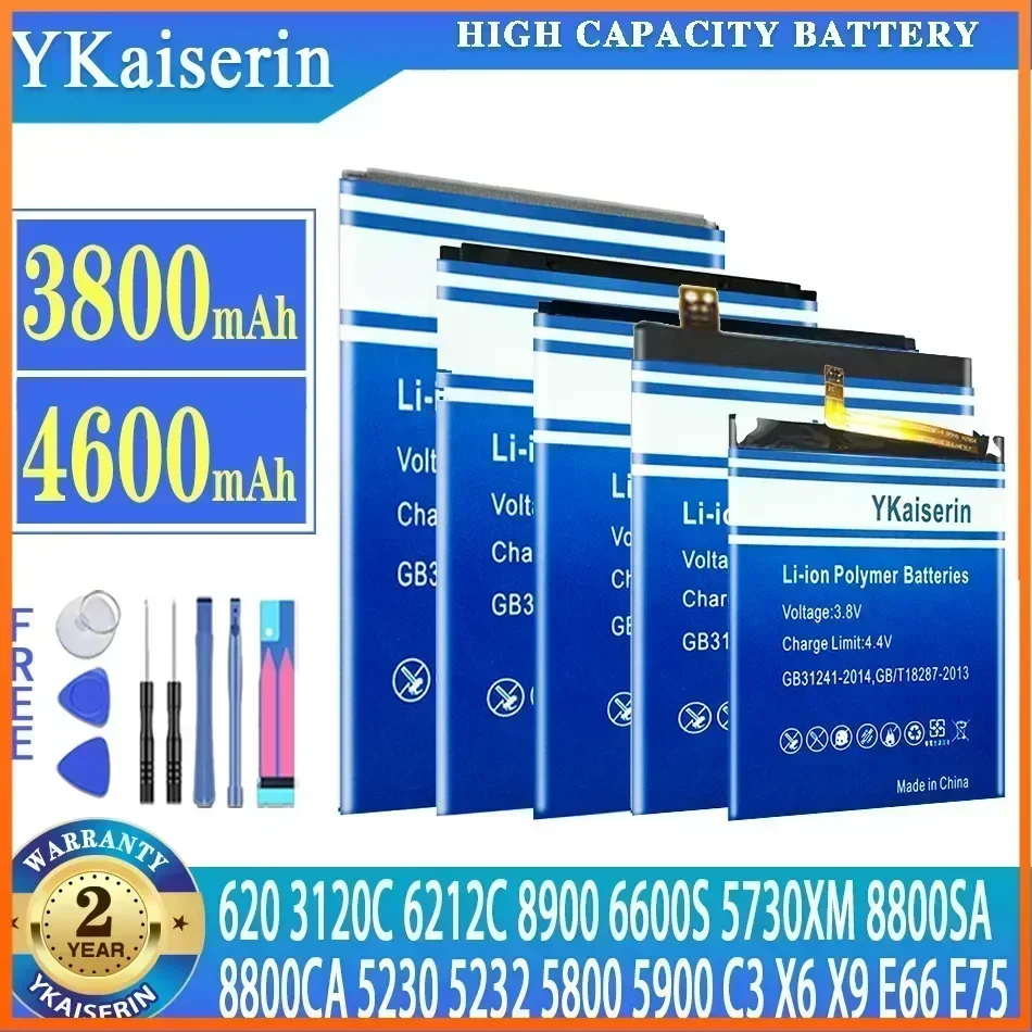 YKaiserin Battery For Nokia C6 C6-00 Lumia 620 E66 3120C 6212C 8900 6600S E75 5730XM 8800SA 8800CA 5230 5232 5800 5900 C3 X6 X9
YKaiserin Battery For Nokia C6 C6-00 Lumia 620 E66 3120C 6212C 8900 6600S E75 5730XM 8800SA 8800CA 5230 5232 5800 5900 C3 X6 X9