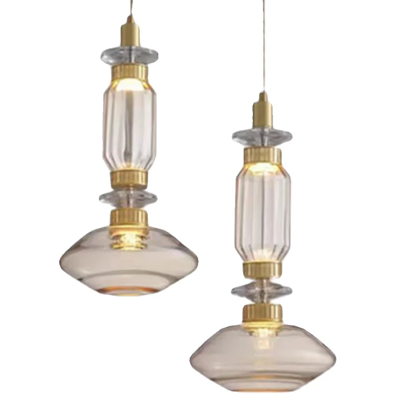 French retro creative glass chandelier Nordic design bar chandelier lighting
French retro creative glass chandelier Nordic design bar chandelier lighting