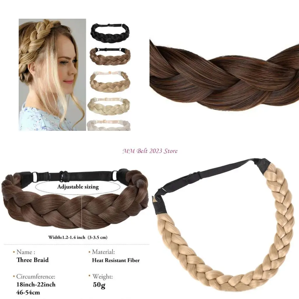 49ME Resistant Synthetic Hair Braided Band Natural Look For Women Men Use
49ME Resistant Synthetic Hair Braided Band Natural Look For Women Men Use
